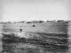 占领龙庙嘴炮台日军利用清军重炮与北洋舰队炮战，北洋舰队舰炮在炮台护墙上留下了骇人的弹痕。